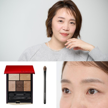 アイシャドウの塗り方、若いときと同じになってない？50代からはまぶたのたるみをカバーして目力アップ【広瀬あつこが実践！50代からの若返りメイクテク】