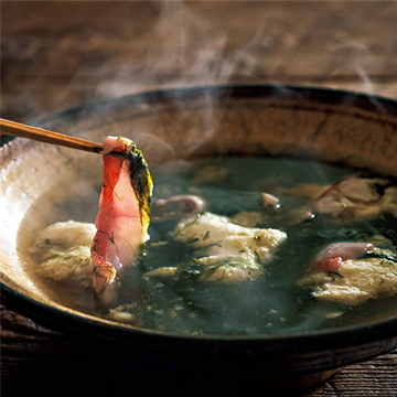 魚のうま味が出ただしが絶品！ “アオサの金目鯛しゃぶしゃぶ”【絶品鍋レシピ28days】