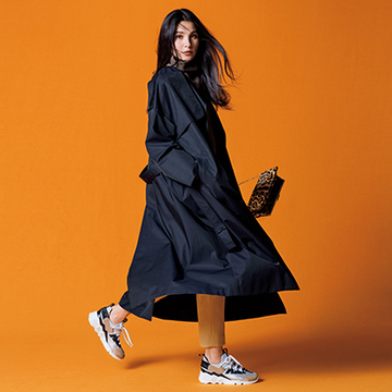 ボリュームコートには重めスニーカーで足もとのバランスを！【冬こそ、スニーカー】