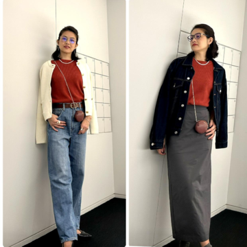 大人可愛い赤ニットのススメ♡