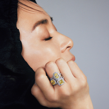 【春の扉を開くイエロージュエリー】一生もの！ティファニーのイエローダイヤリング