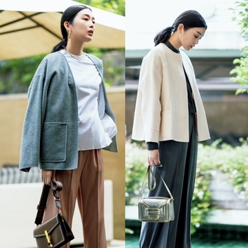 【ショートアウター×パンツの今どきコーデ4選】ゆるパンツで大人のリラックスムードを