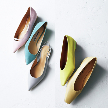 【きれい色フラットシューズ5選】この一足でコーディネートが春めく優しい色を足元に