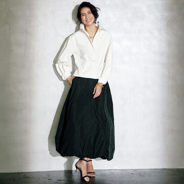 大人のロマンチックスタイルを完成！「地曳いく子×éclat」のブラウス＆スカート