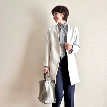 長女の入学式へ ～手持ちのライトグレージャケットを着回して～