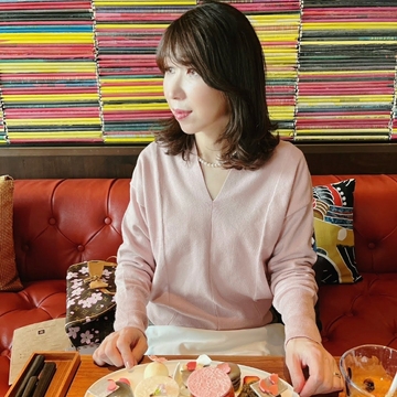 春爛漫♪桜色のニットで銀座のアフタヌーンティーへ