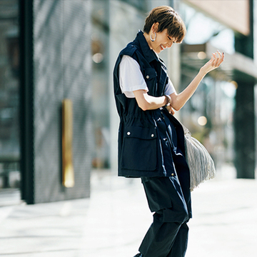 さっとはおれば今どき感アップ！「ジレ×パンツ」のセットアップ