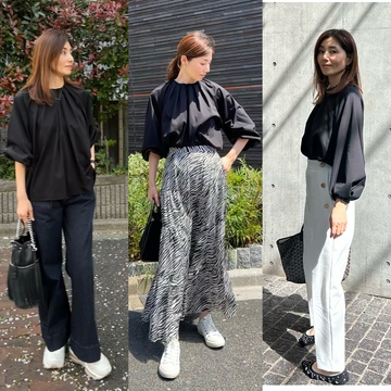 E by éclat 「ブラウス見えカットソー」を3スタイルコーディネートしてみました🎵