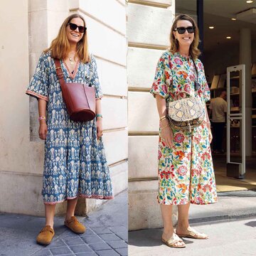 存在感抜群の柄ワンピースで自分らしいコーディネートが完成！【パリのおしゃれSNAP】