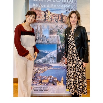 Theoryのパンツでカタルーニャ州イベントへ。