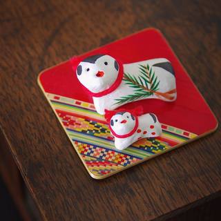 めでたき守り犬。