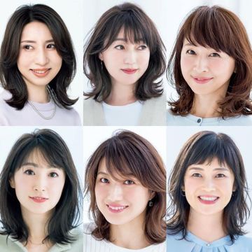 デコルテがきれいに見える！女らしさ抜群「ミディアムヘア」【50代髪型月間人気ランキングTOP10】