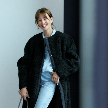 ハイクの起毛コートは、ボア素材をかっこよく着こなせる秀逸デザイン！