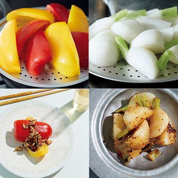 夏の食卓に映える「かぶの自家製ラー油がけ」＆「パプリカのナッツソース」【料理家ウー・ウェン「蒸し料理」】