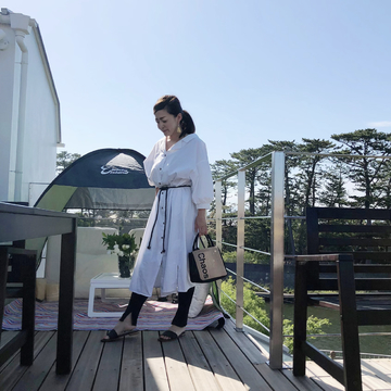 プチプラ着やせワンピでベランピング♪