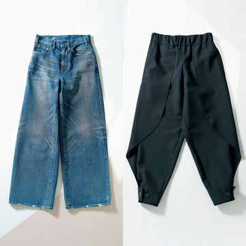 【ハイブランドの春新作パンツ2選】サルヴァトーレ フェラガモのペタルパンツとセリーヌのフレア ジーンズ