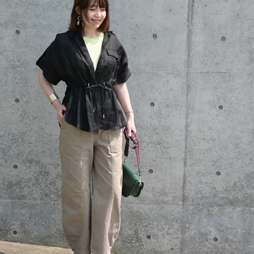 GUコクーンジョガープルオンパンツで着回しコーデ