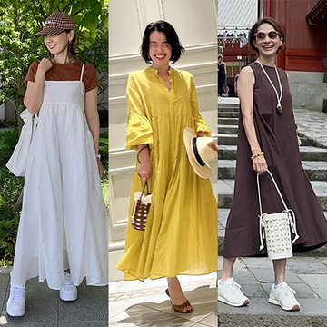 【50代ワンピースコーデ3選】気楽に着られてサマになる万能ワンピースで猛暑を乗り切る！