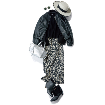 【50代のおしゃれ基本ルール】きれいめも辛口も楽しめるレオパード柄×ベーシックアイテム