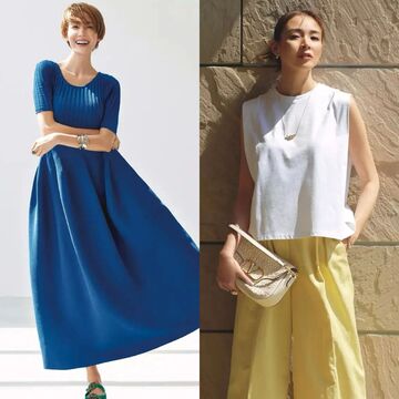 【気温34度の服装】日中の気温が34度の時の最適な服装は？50代におすすめの夏カラー＆小物で差がつくあか抜けコーデ6選