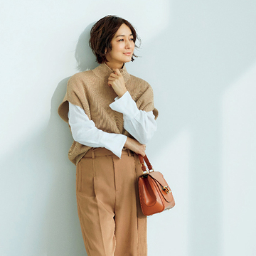 【50代の春ベージュ】大人の肌を明るくきれいに見せる「モーブベージュ」