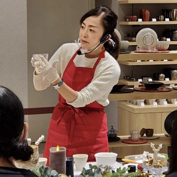 定番カラーファッションでクリスマスレッスン