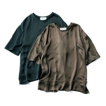 大人のための名品トップス『Chaos』シルクフィブリルTシャツ