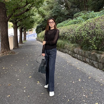 メッシュ素材のZARAトップスをヘルシーに着こなしてみました