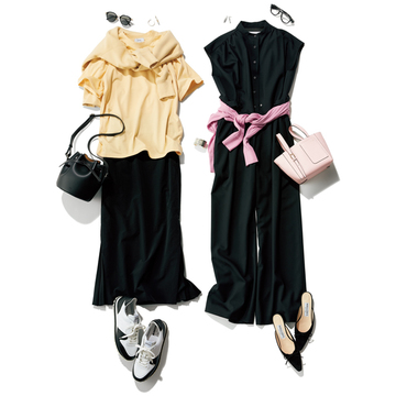 ブラックのさし色には、“甘すぎない”大人なカラーを【半分ブラックのセオリー】