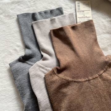 無印良品タートル着回し4コーデ☆