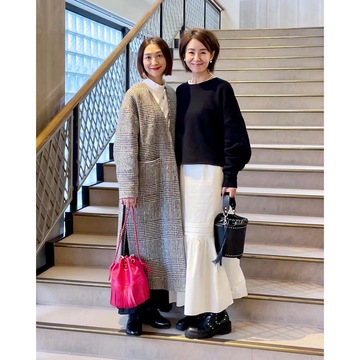 グレンチェックコート❤︎パンツ＆スカート2style