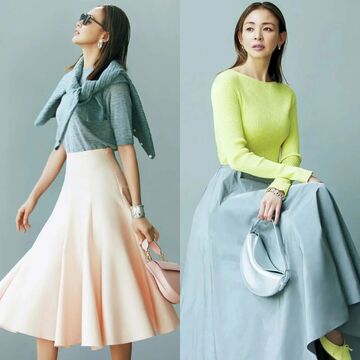 華のある女性に見える「50代に似合う、春のきれい色」スタイル