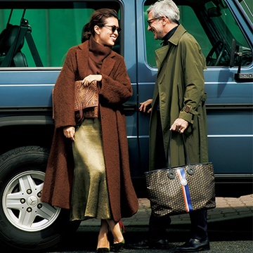 大草直子さんの【夫と過ごす日のコーディネート②】車での旅行シーン