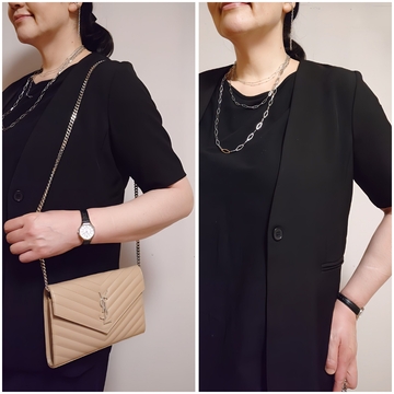 ブラックコーデでお友だちのお祝いパーティーへ㊗️