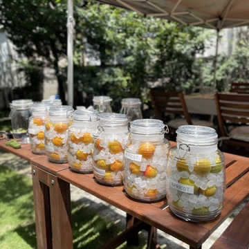 唯一無二♡素敵なガーデンで梅＆杏仕事のレッスンへ