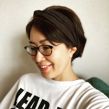 ショートヘアのターバンアレンジ