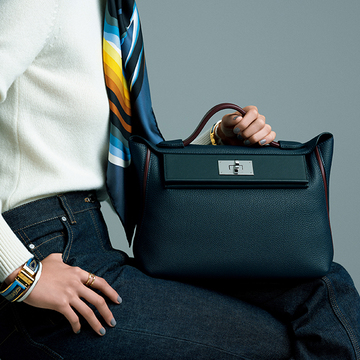 ＜HERMÈS＞大人の余裕を感じさせるリュクスでエフォートレスなルックス【ワンハンドルバッグ】