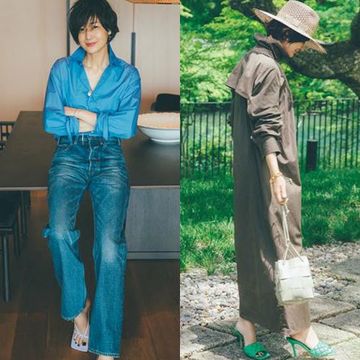 アラフィ―女性の理想・富岡佳子さんの「夏のプライベートスタイル」