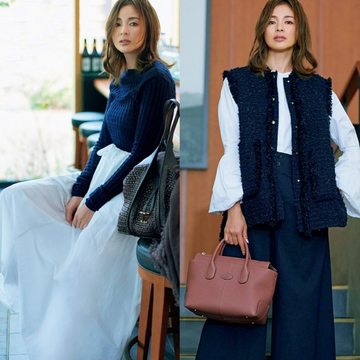 【Jマダムに似合う「主役ネイビー」コーデ3選】取り入れるだけで品よくかっこいい人に！