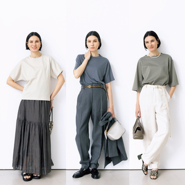 【50代、Tシャツの最適解】洗練ニュアンスカラーが頼りになる