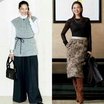 ベーシックな色なのに華やか！着こなしで差がつく「50代のグレー＆ブラウン」