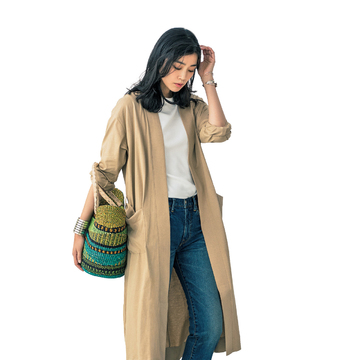 カジュアルなかごバッグの、おおらかなただずまいをアクセントに！　五選