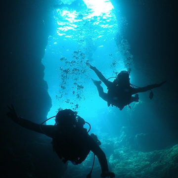 青の洞窟　シュノーケリング