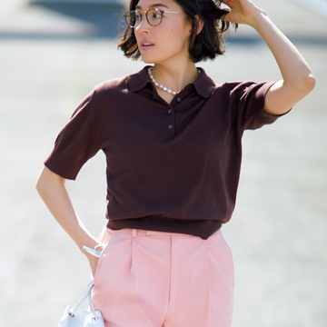 美脚効果ありのきれい色パンツで印象アップ【瞬間着映え服でおしゃれに】