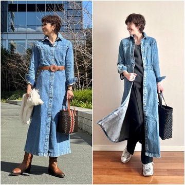 便利なZARAのデニムワンピース♪