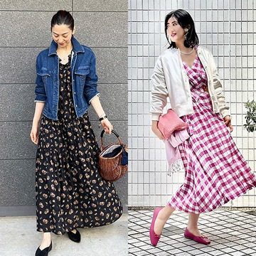 【エクラ華組SNAP】50代こそ柄ワンピースでおしゃれを磨く！全身バランス勝負のプリントワンピース