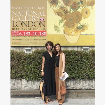 秋色ジレで、ロンドンナショナルギャラリー展へ