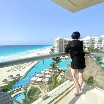 カリビアンブルーの海に癒されて@カンクン