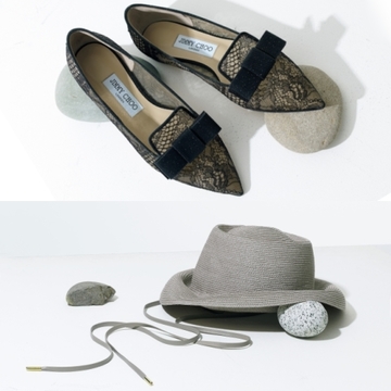 【夏に活躍するシューズ＆ハット】ジミー チュウの「ガラ」とエントワフェインのブレードハット