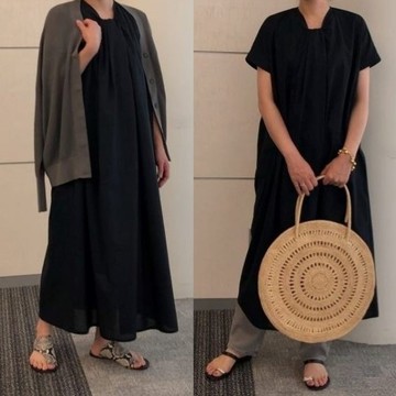 【涼しげ最旬服】ミディウミソリッド×éclat「フロントノットワンピース」を身長別バイヤーが着比べ！